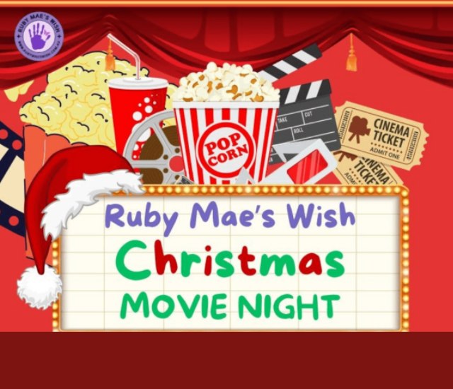 An image of a poster featuring Ruby Mae's Movie Night